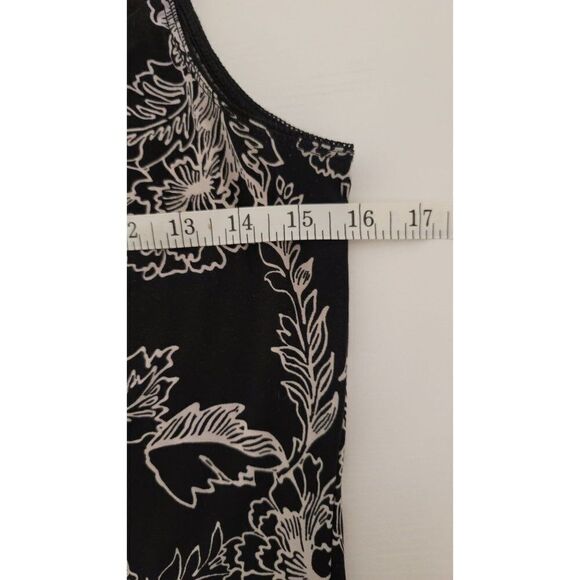Linea Donatella Black & White Floral Small Summer Dress - Picture 6 of 8